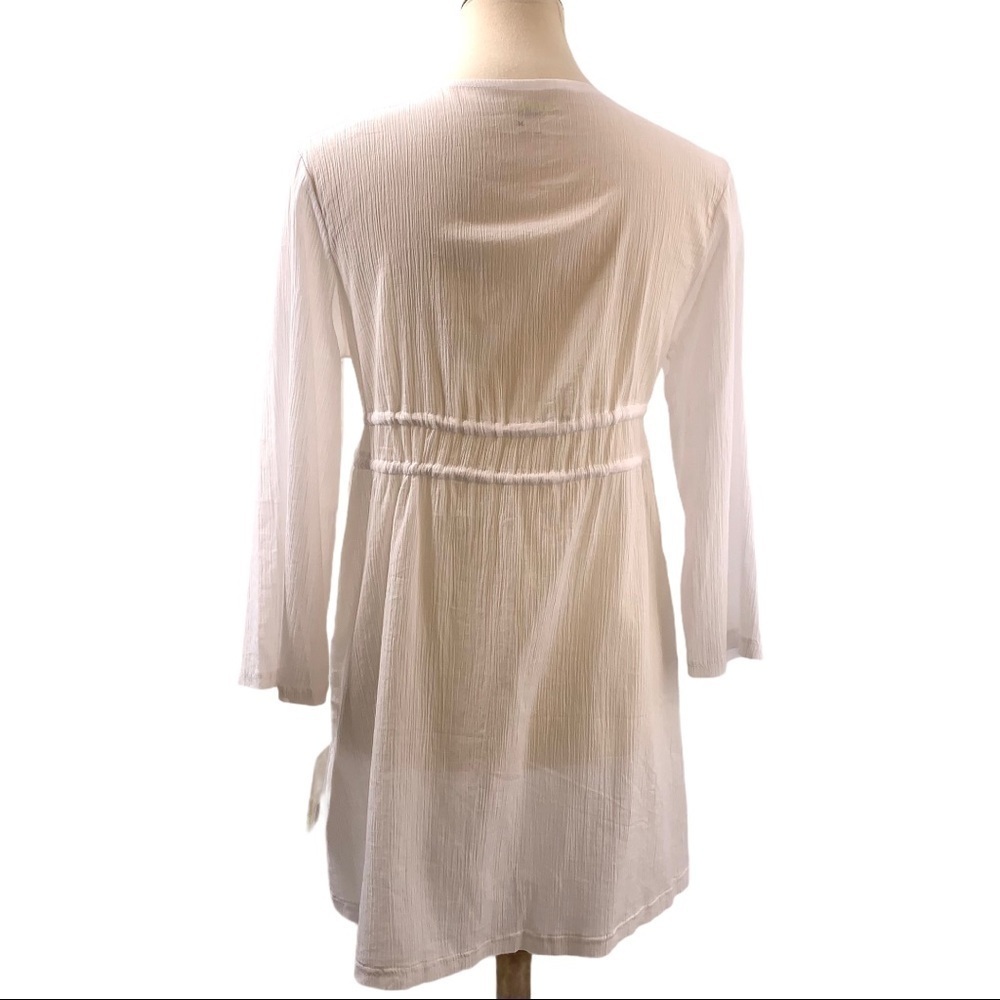 Capelli White Cotton Popover Swim Cover Up - Picture 3 of 9